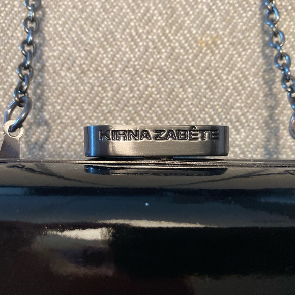 Black Kirna Zabete hard sided clutch crossbody purse - Picture 8 of 10